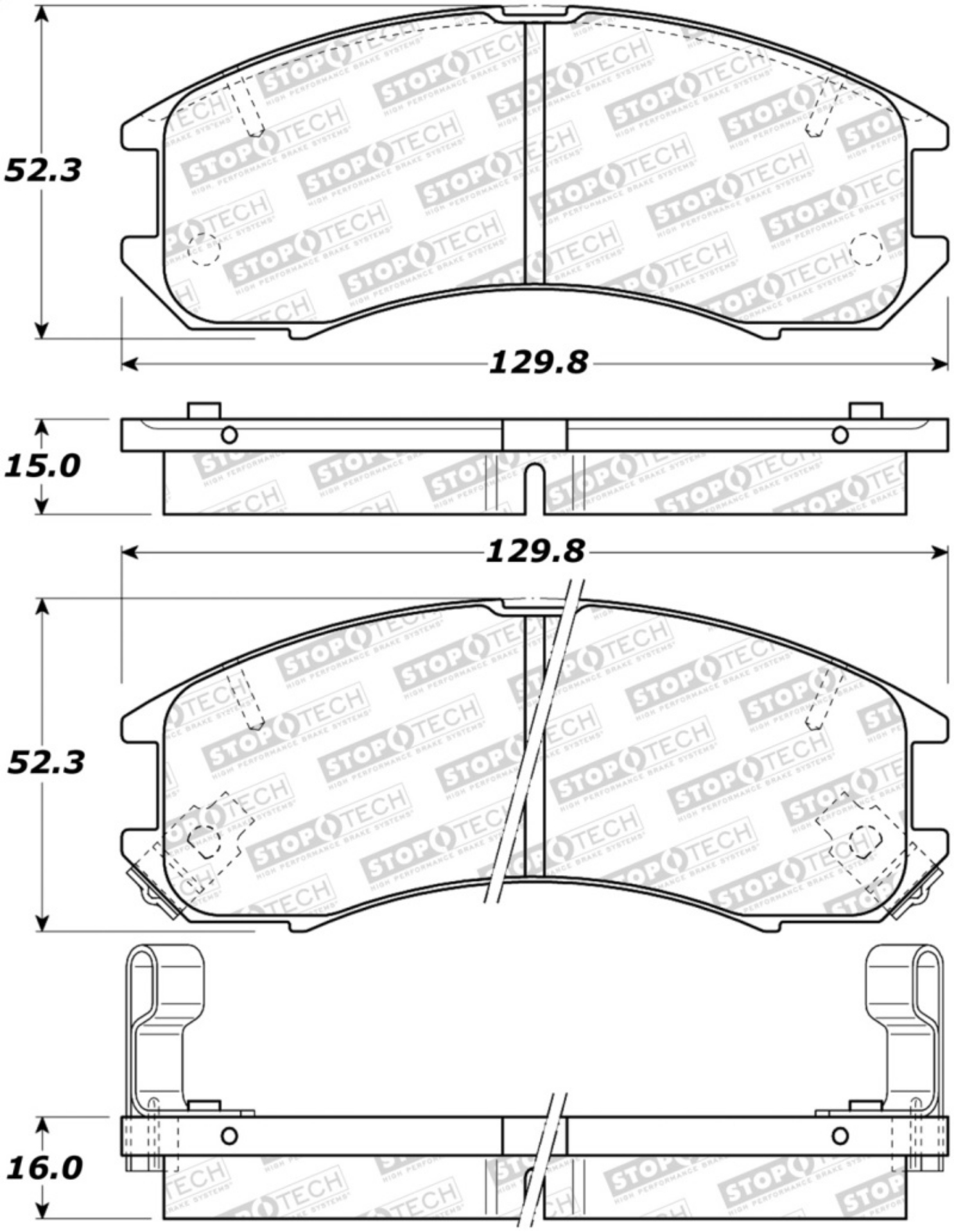 Picture of StopTech Street Brake Pads
