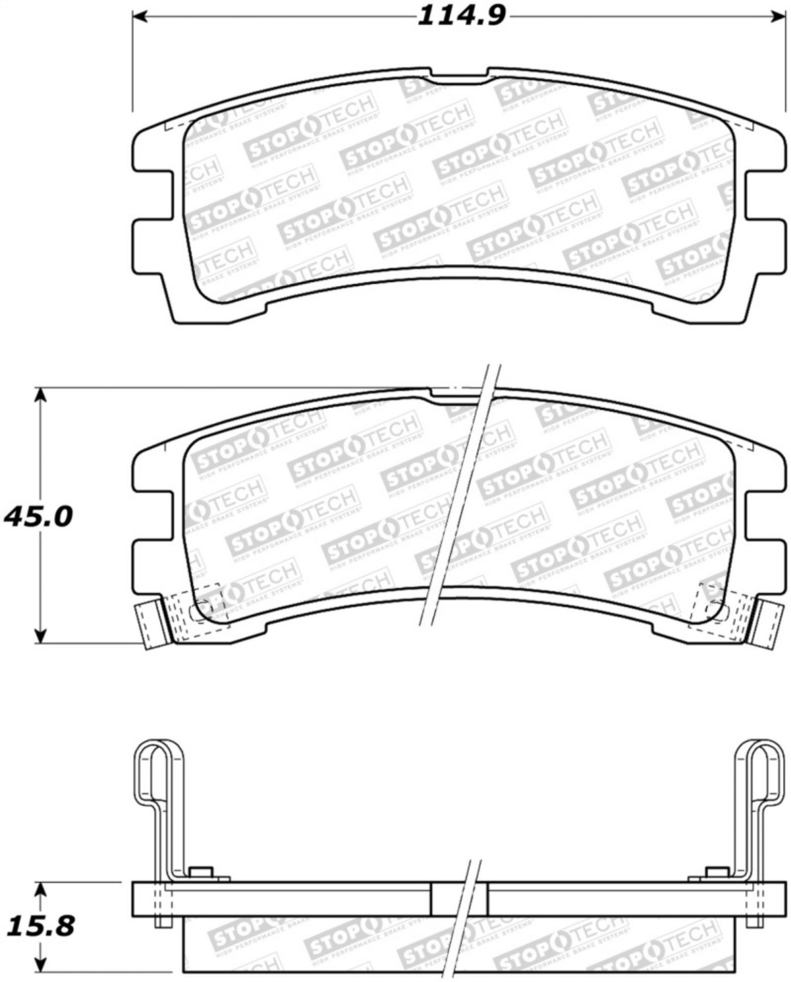 Picture of StopTech Street Brake Pads