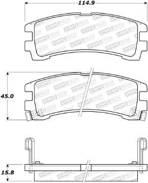 Picture of StopTech Street Brake Pads