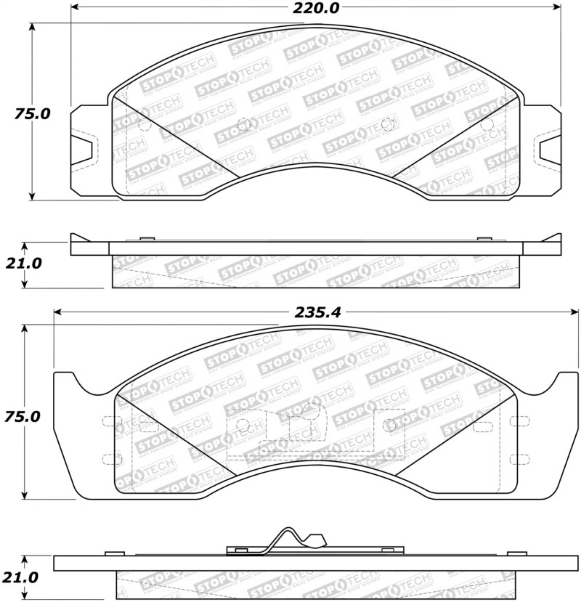Picture of StopTech Street Brake Pads