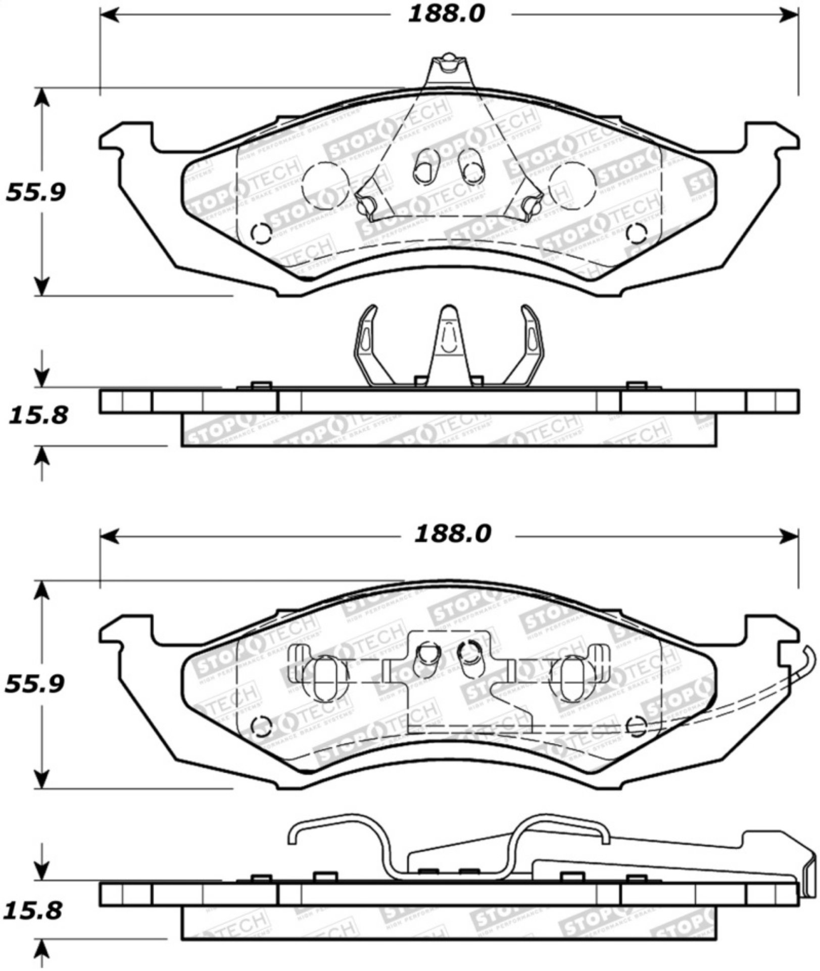 Picture of StopTech Street Brake Pads