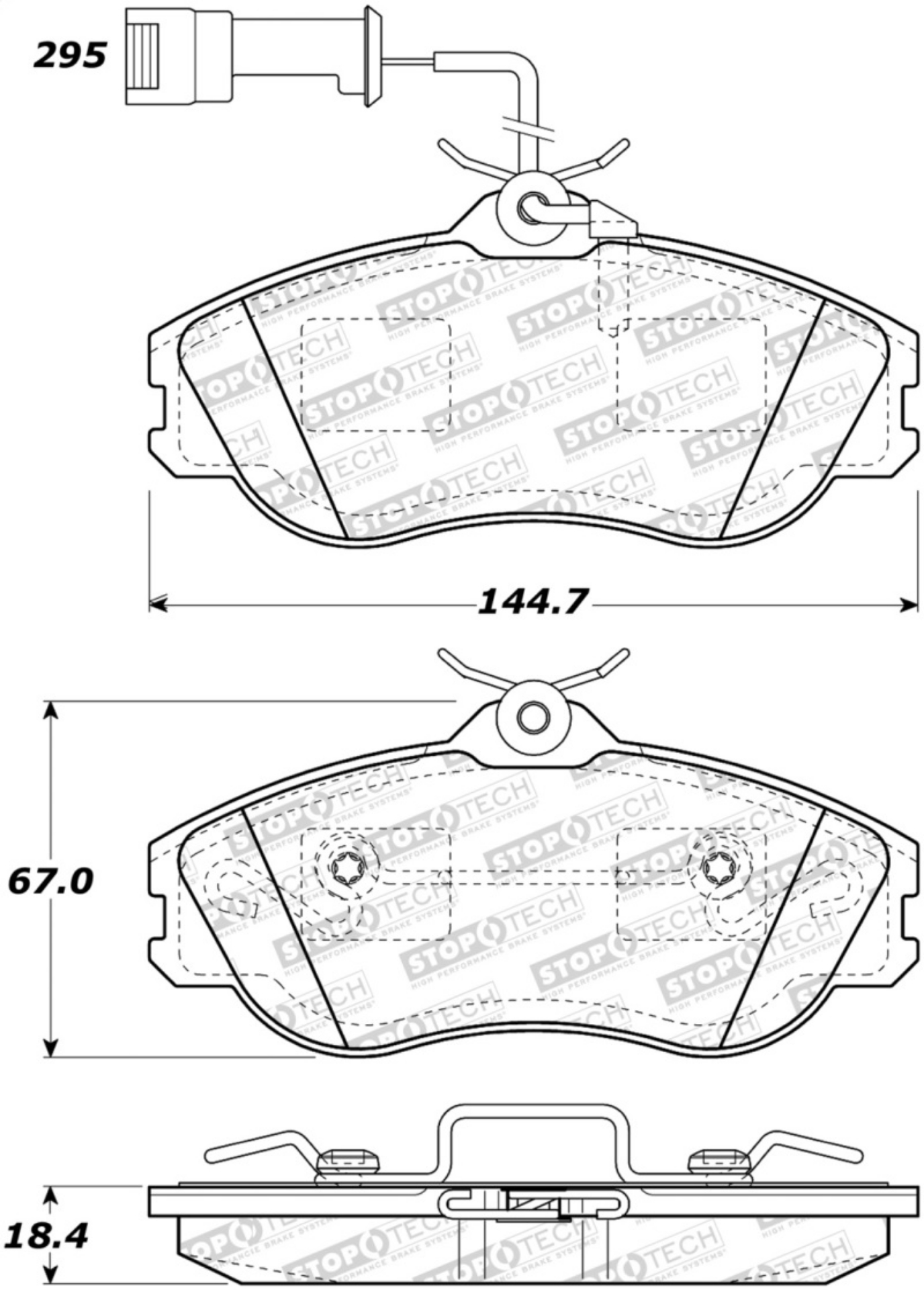 Picture of StopTech Street Brake Pads