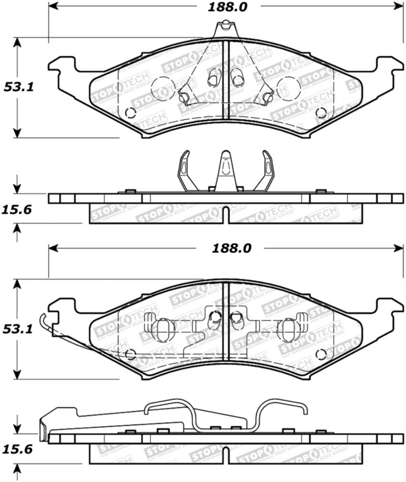 Picture of StopTech Street Brake Pads