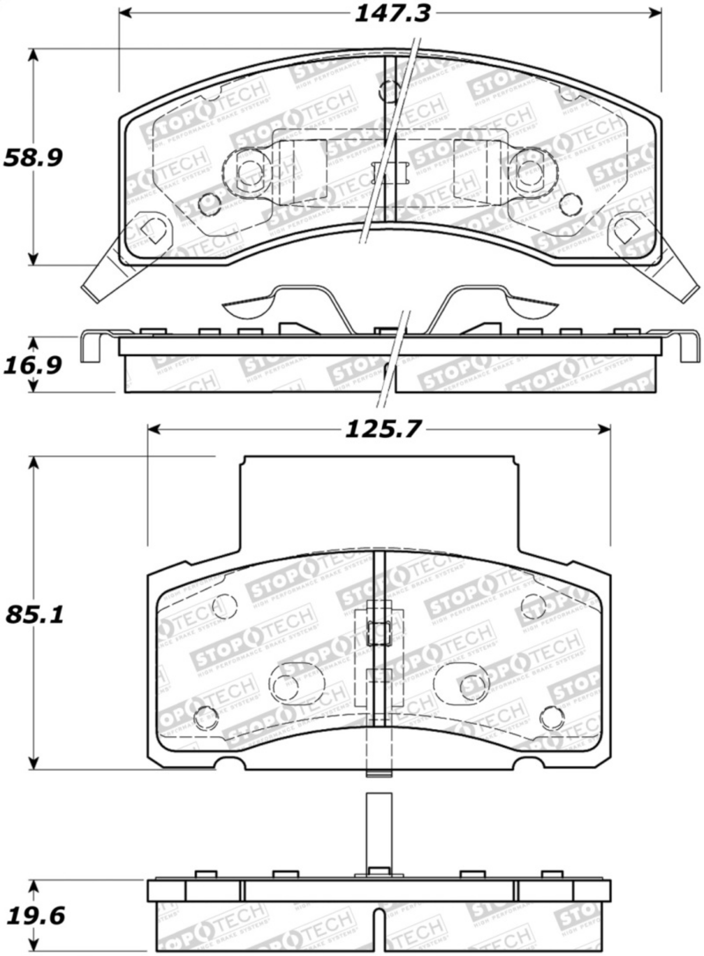 Picture of StopTech Street Brake Pads