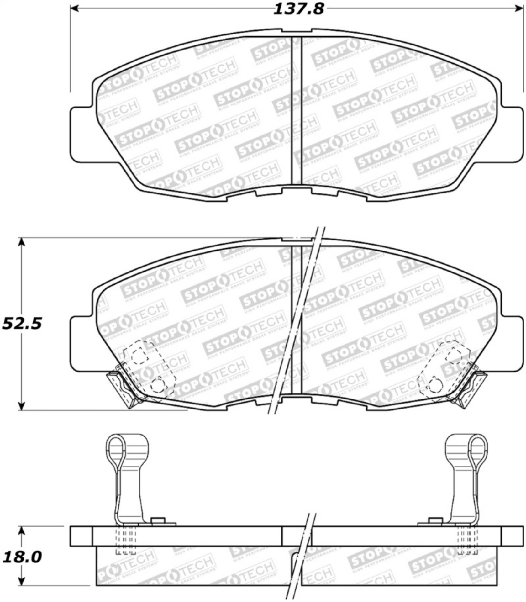 Picture of StopTech Street Brake Pads