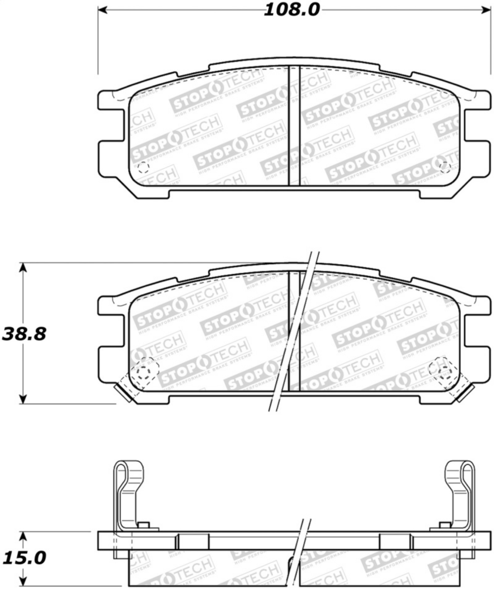 Picture of StopTech Street Brake Pads