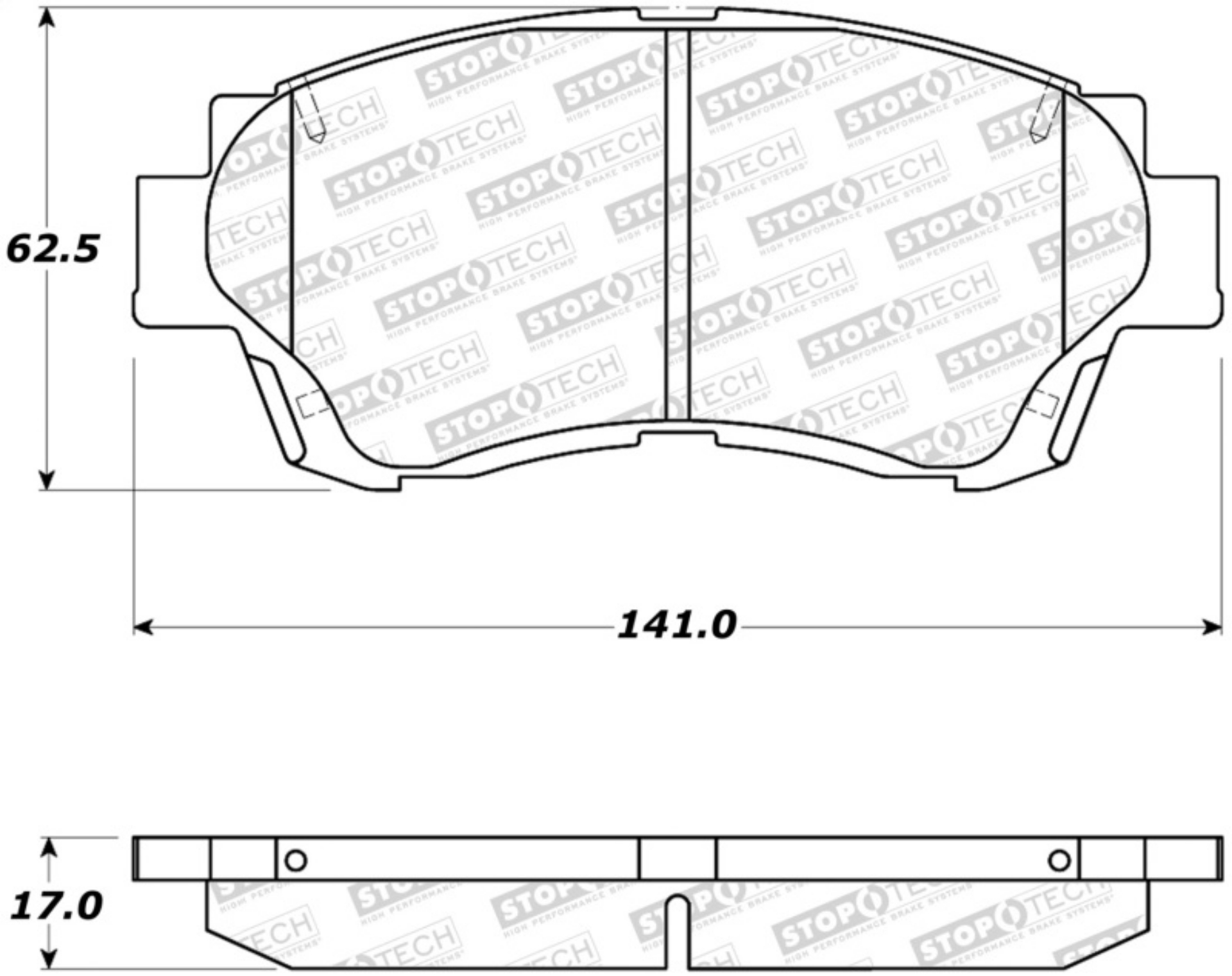 Picture of StopTech Street Brake Pads