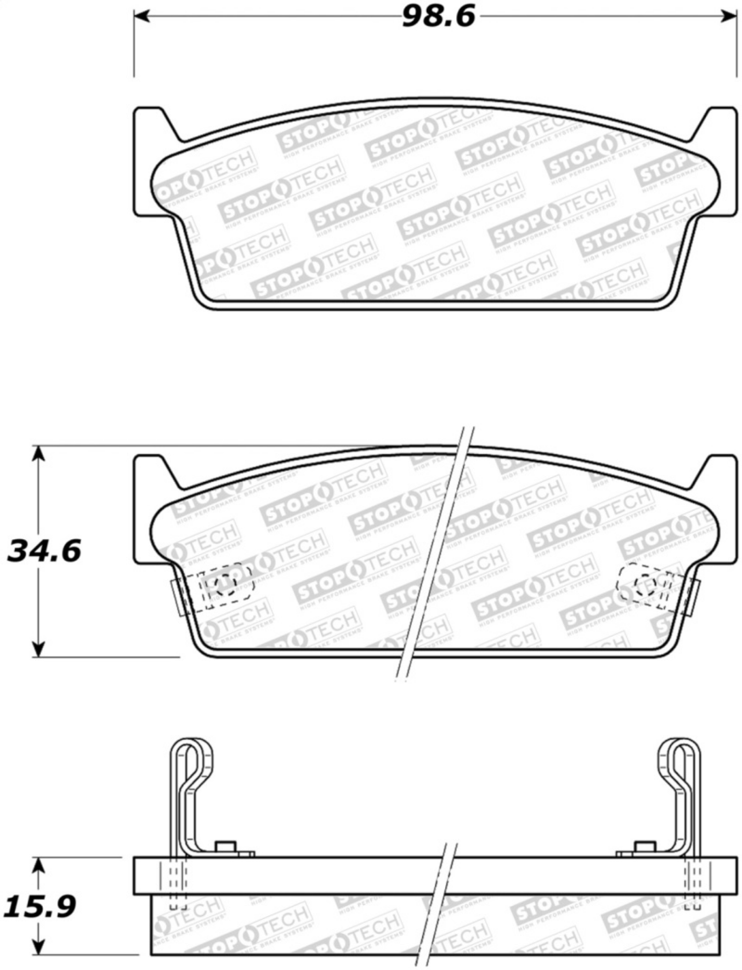 Picture of StopTech Street Brake Pads