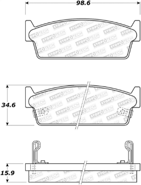 Picture of StopTech Street Brake Pads