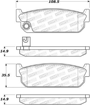 Picture of StopTech Street Brake Pads