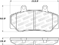 Picture of StopTech Street Brake Pads
