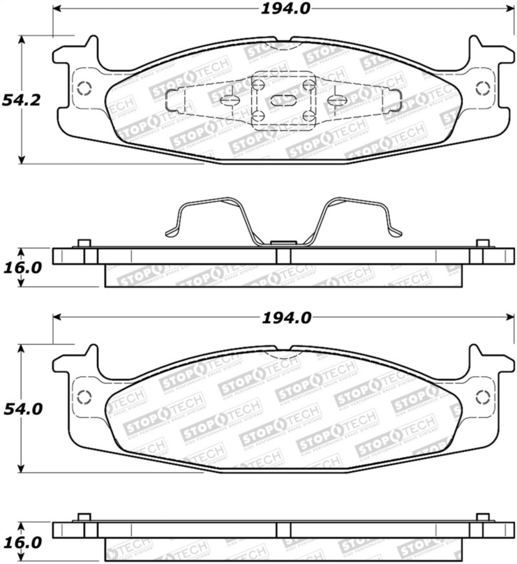 Picture of StopTech Street Brake Pads