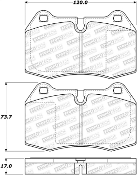 Picture of StopTech Street Brake Pads