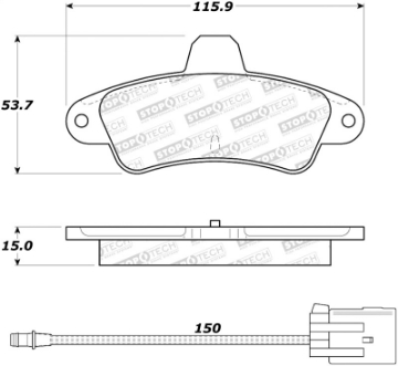 Picture of StopTech Street Brake Pads