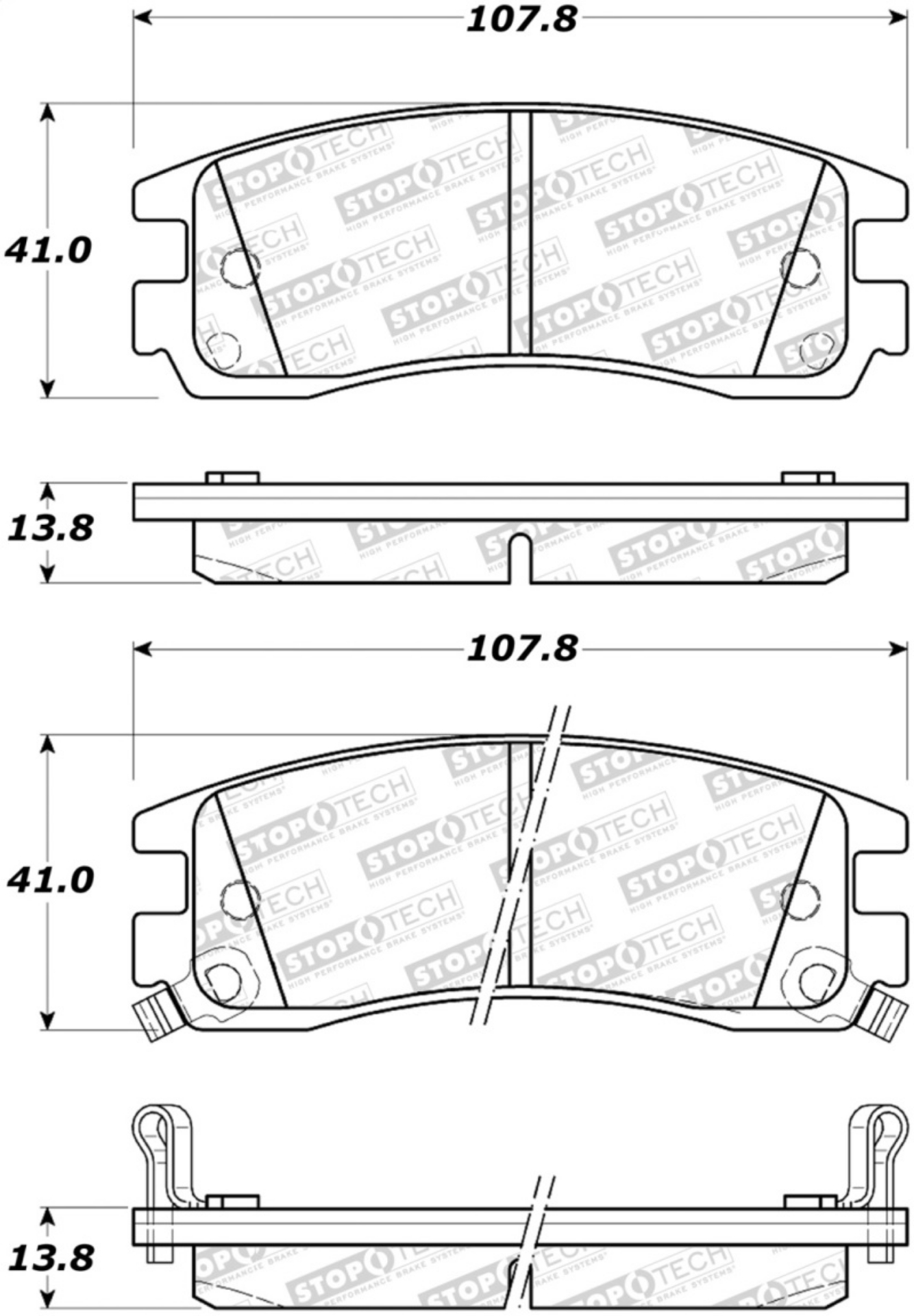 Picture of StopTech Street Brake Pads