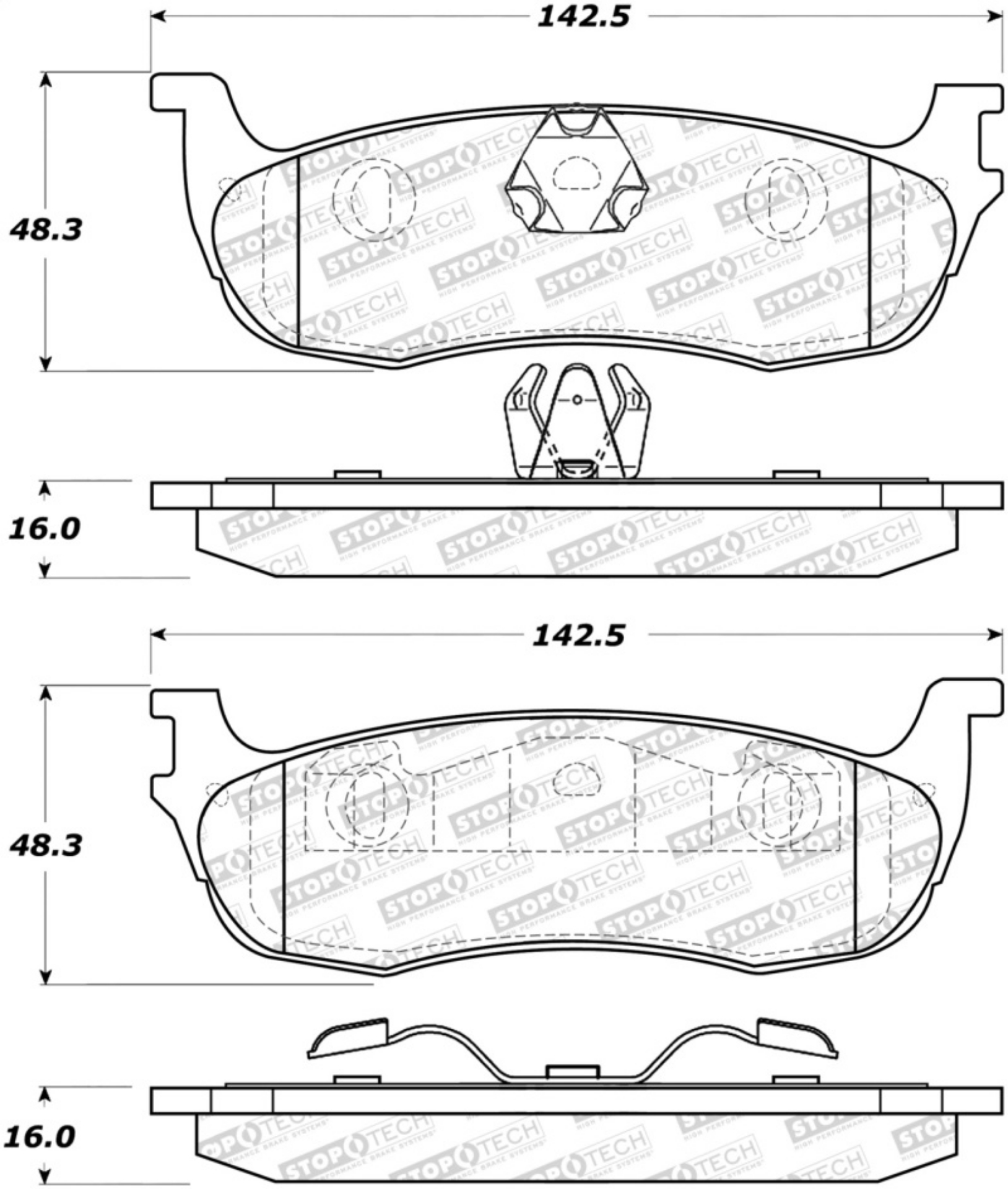 Picture of StopTech Street Brake Pads