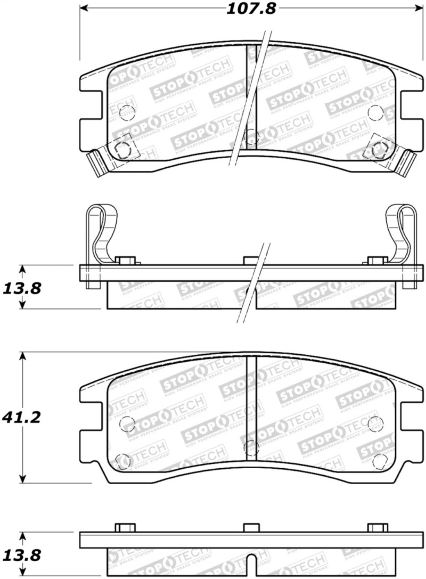 Picture of StopTech Street Brake Pads