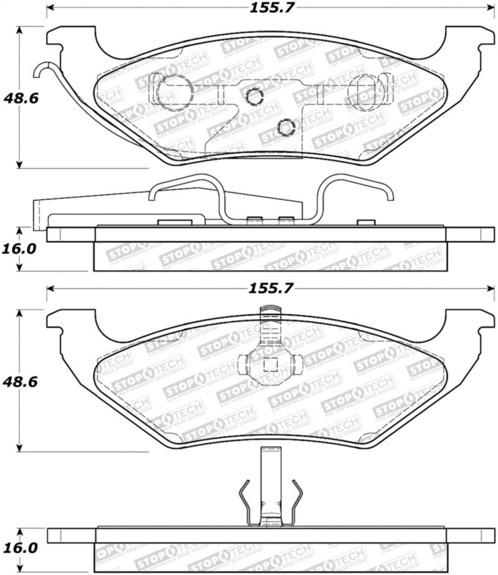 Picture of StopTech Street Brake Pads