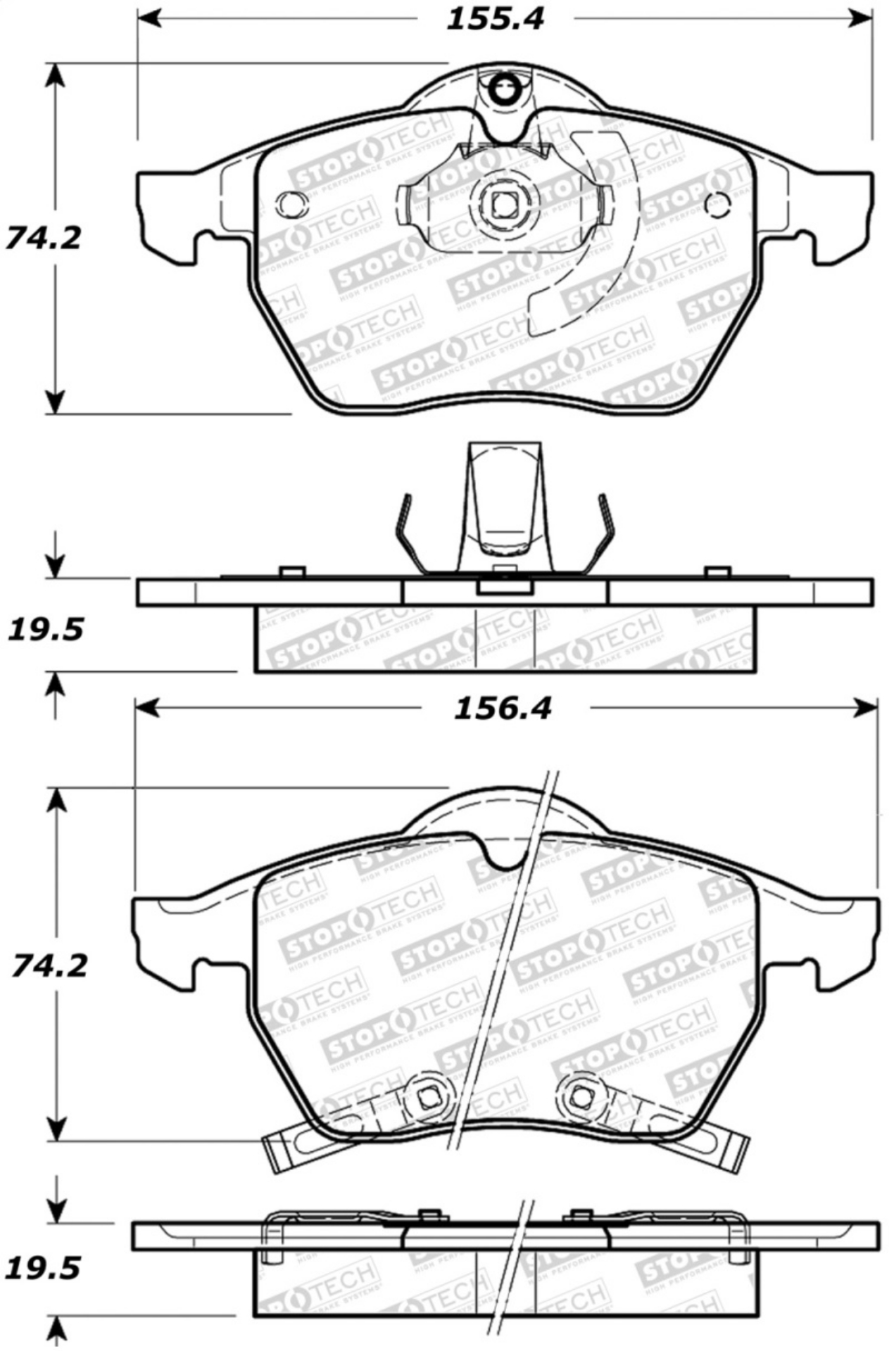 Picture of StopTech Street Brake Pads