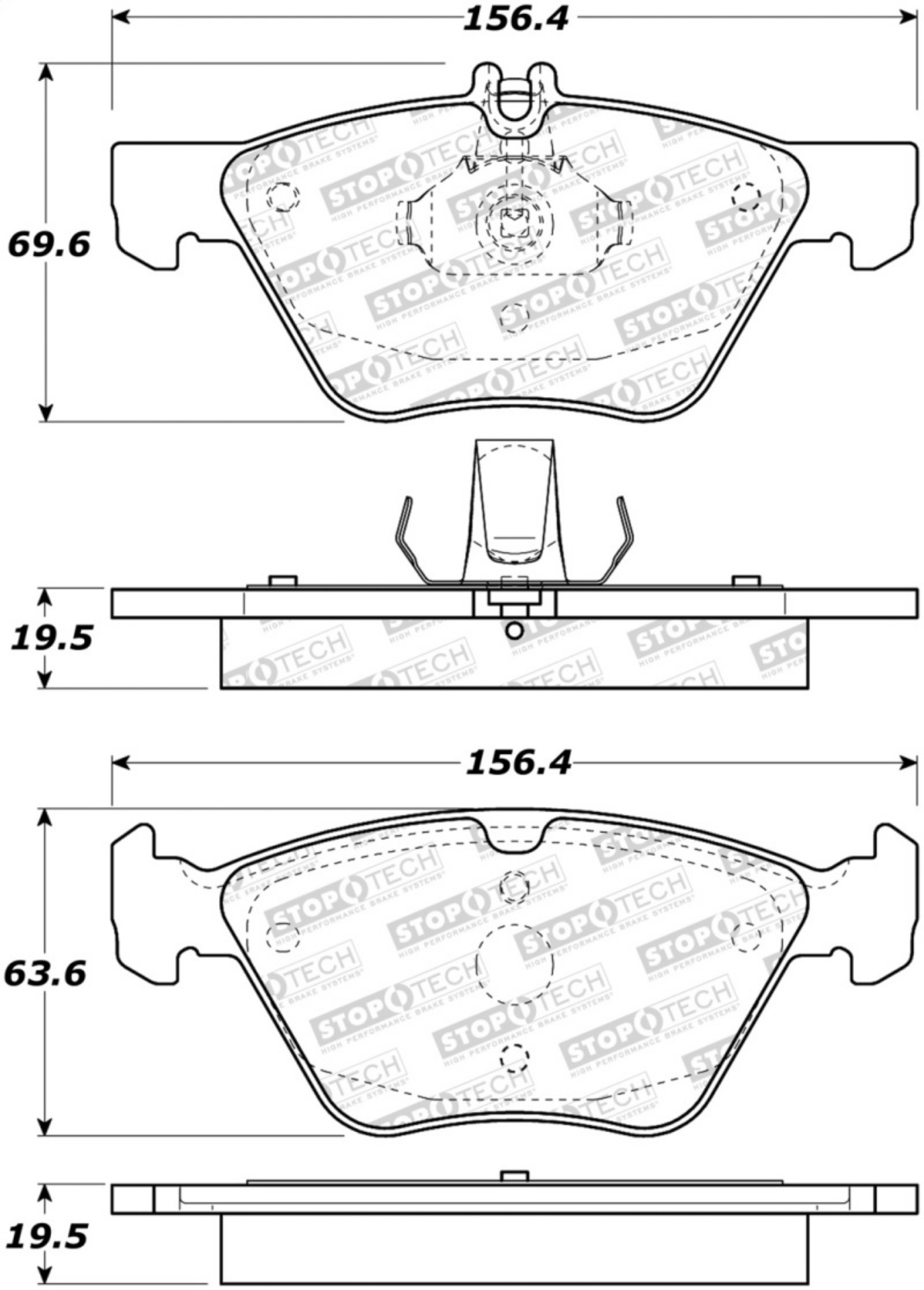Picture of StopTech Street Brake Pads