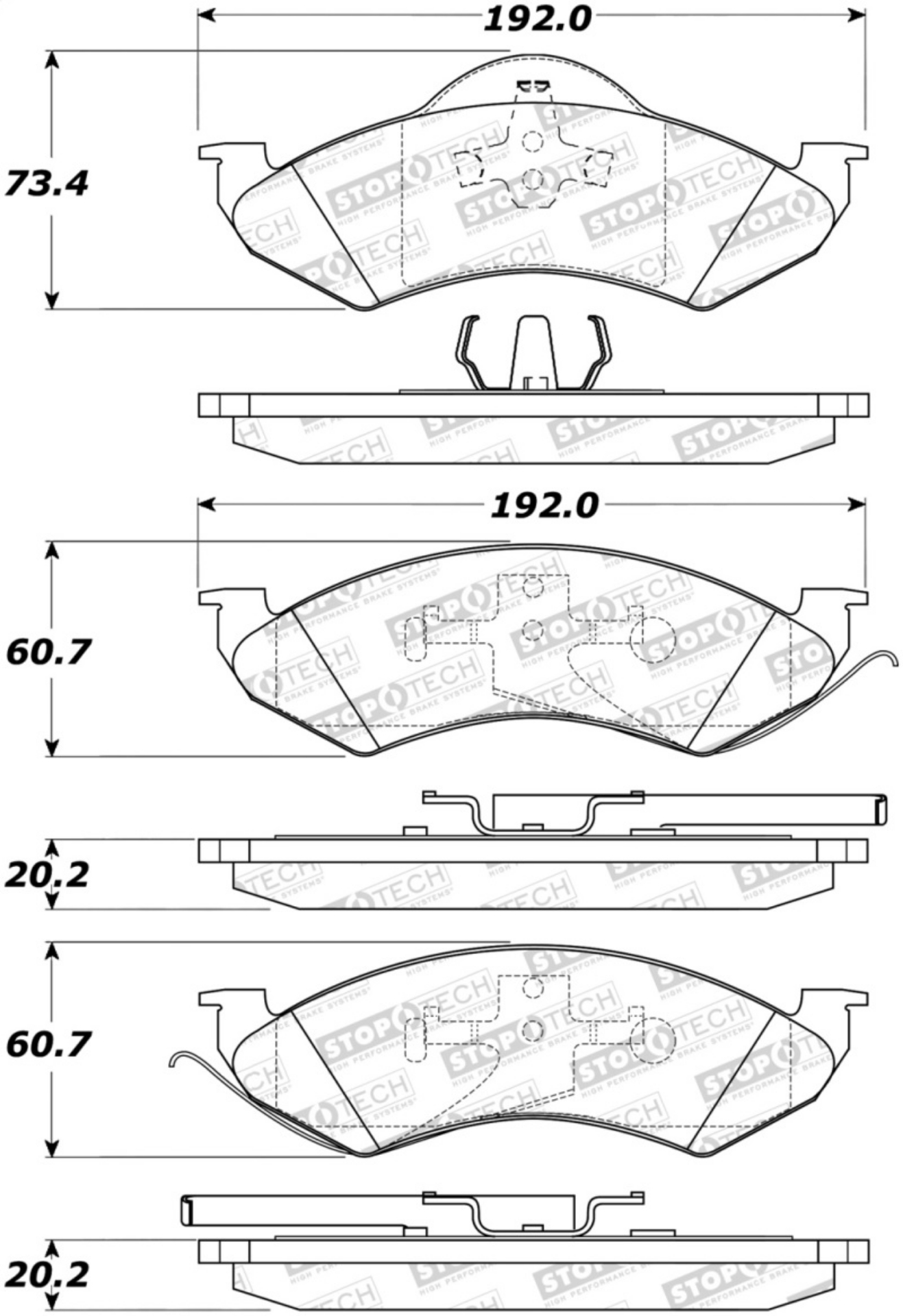 Picture of StopTech Street Brake Pads