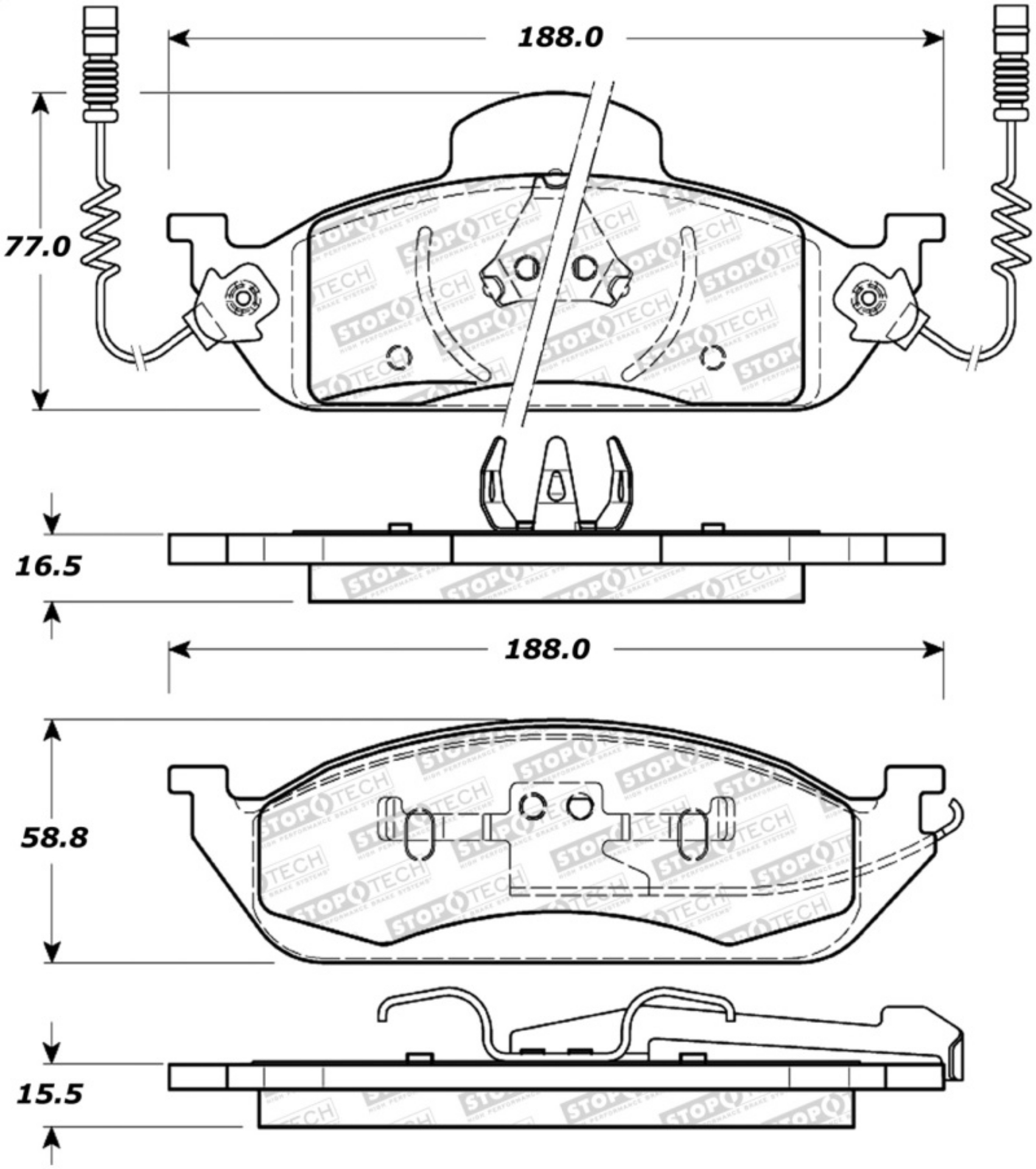 Picture of StopTech Street Brake Pads