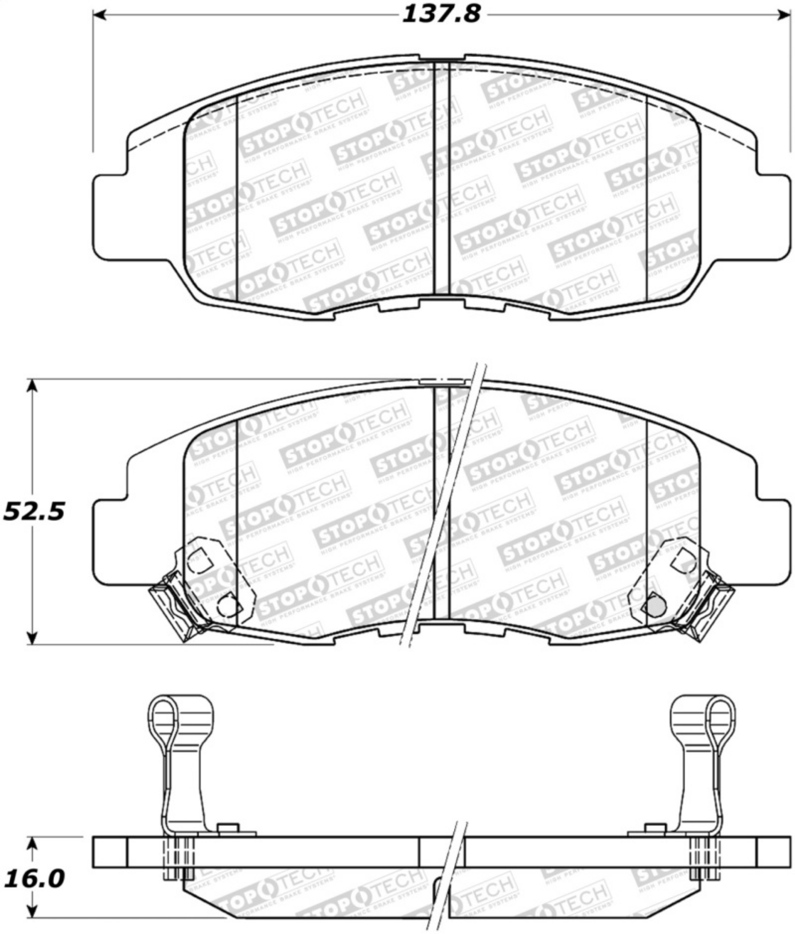 Picture of StopTech Street Brake Pads