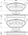 Picture of StopTech Street Brake Pads