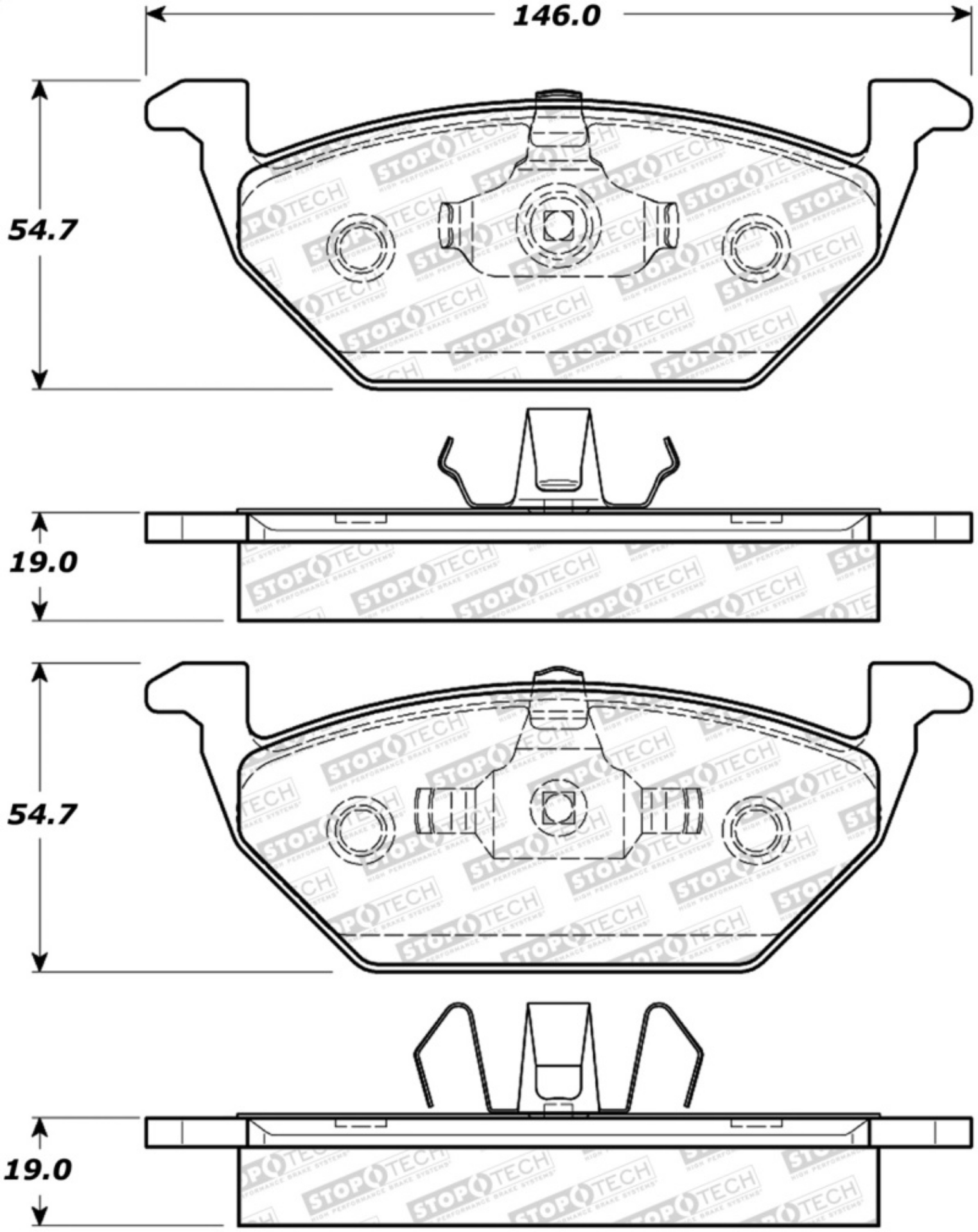 Picture of StopTech Street Brake Pads