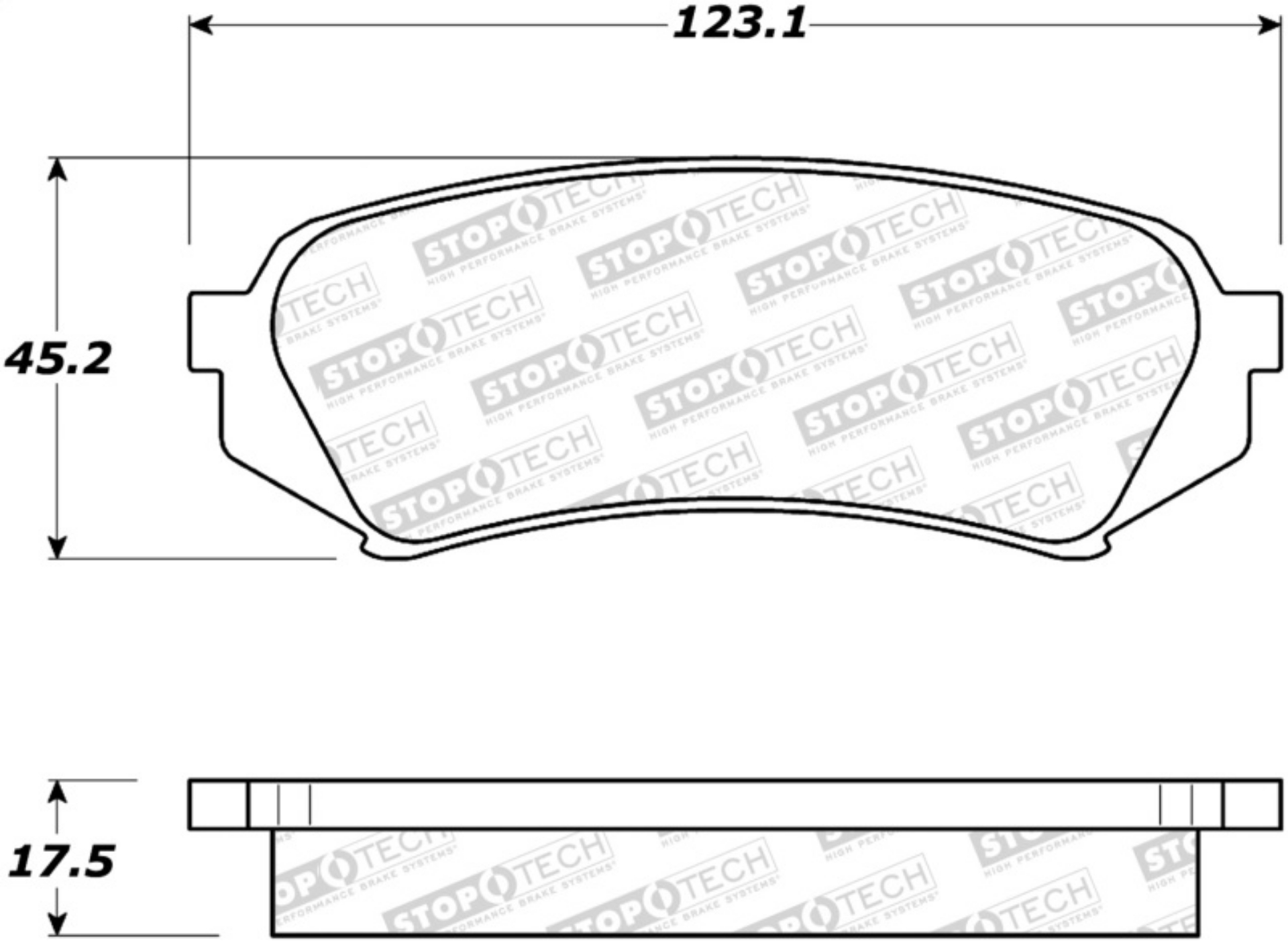 Picture of StopTech Street Brake Pads