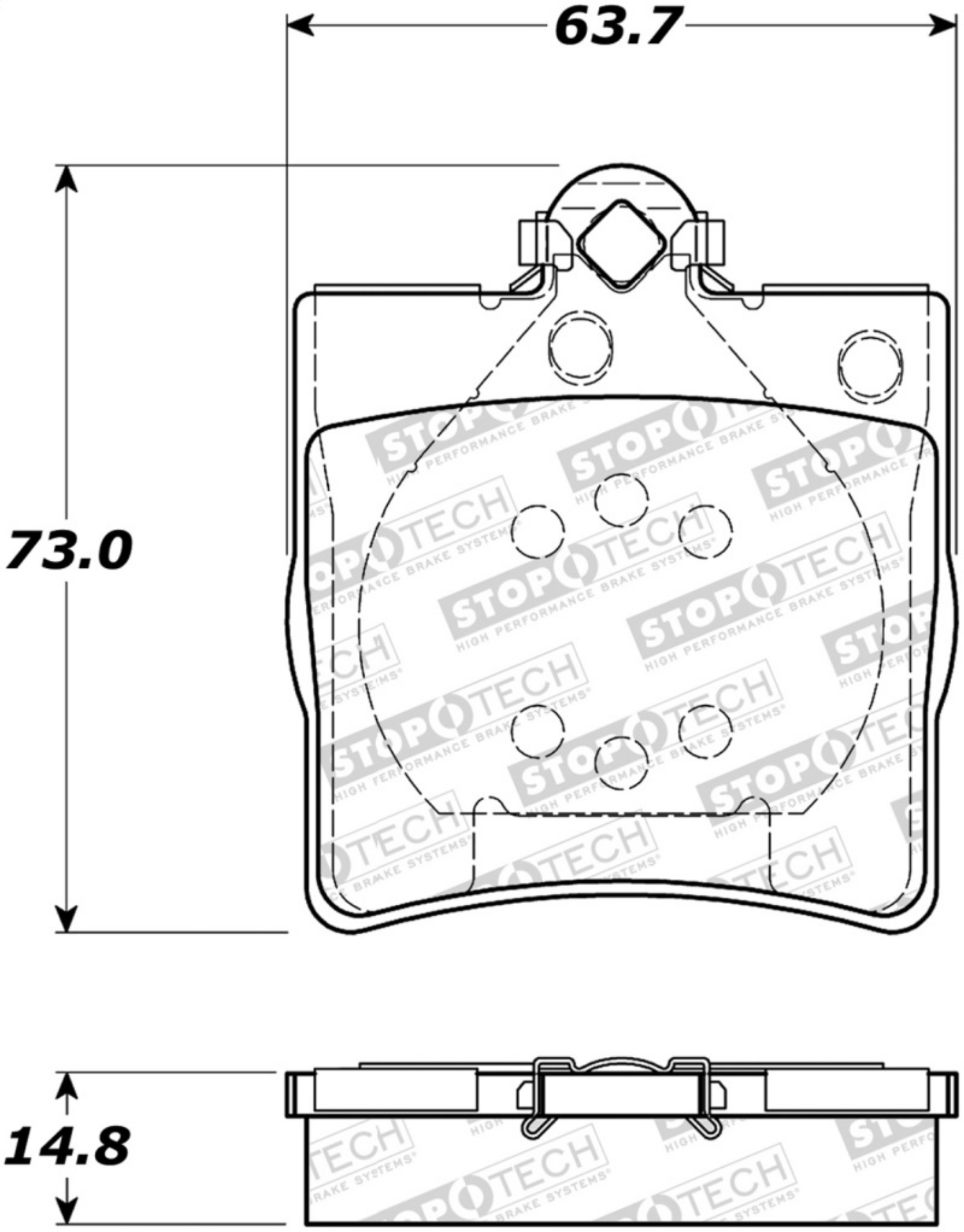 Picture of StopTech Street Brake Pads