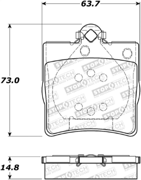 Picture of StopTech Street Brake Pads