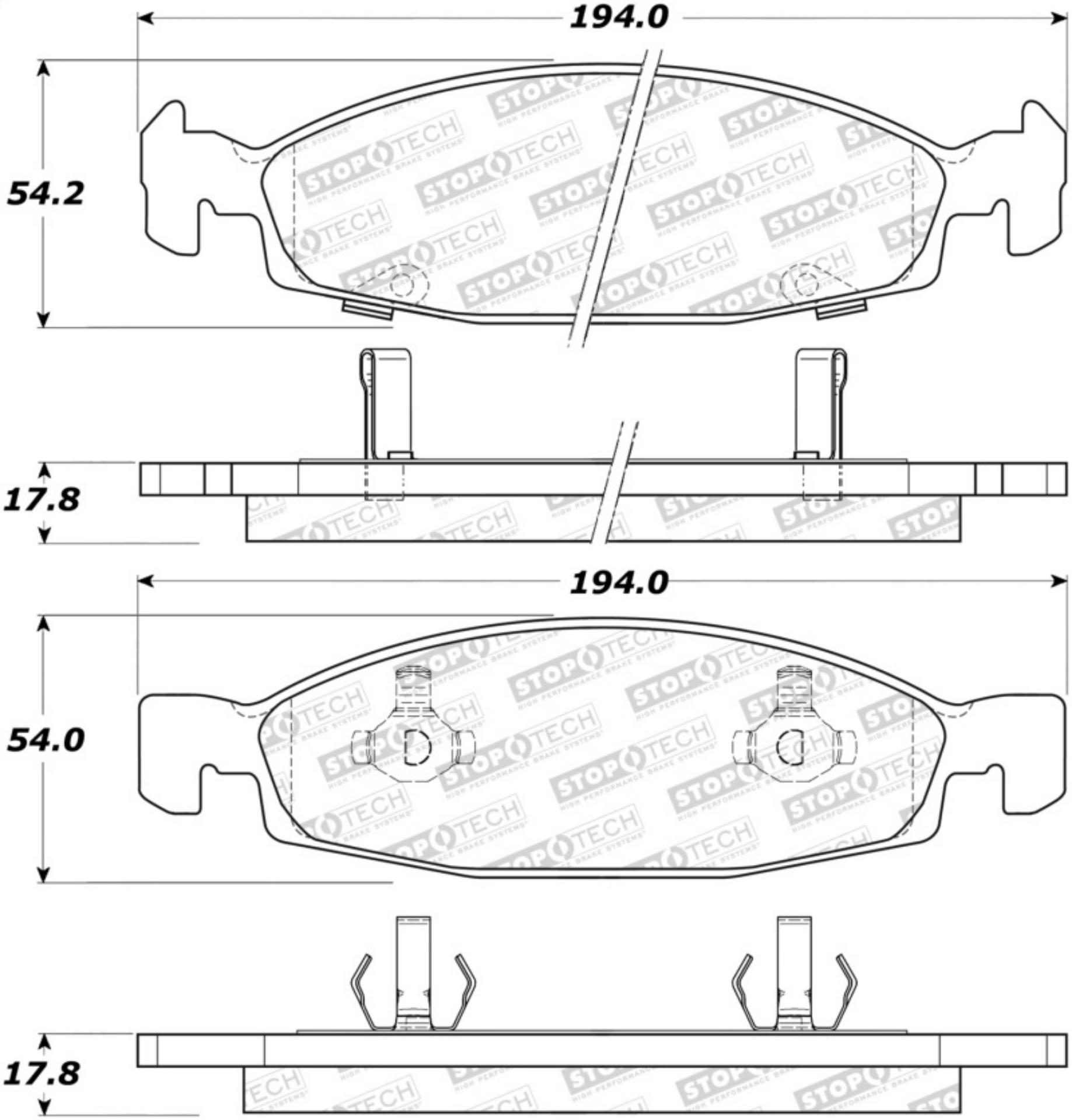 Picture of StopTech Street Brake Pads