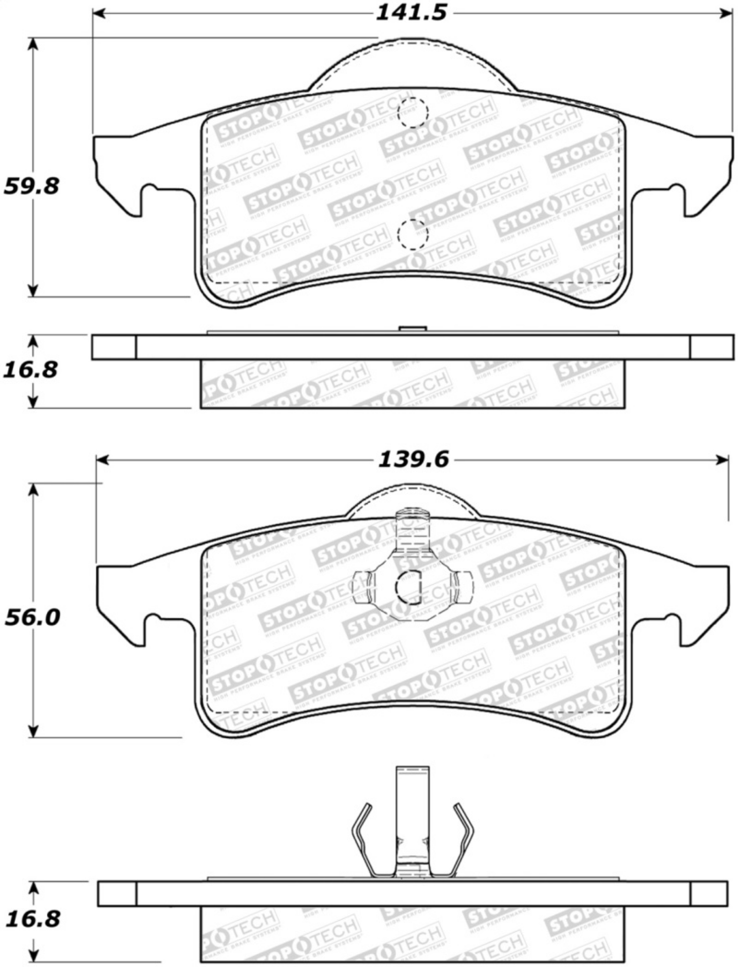 Picture of StopTech Street Brake Pads
