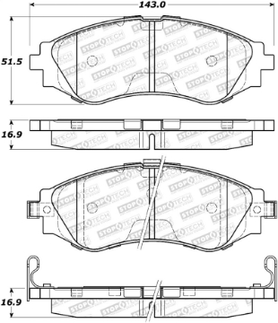 Picture of StopTech Street Brake Pads