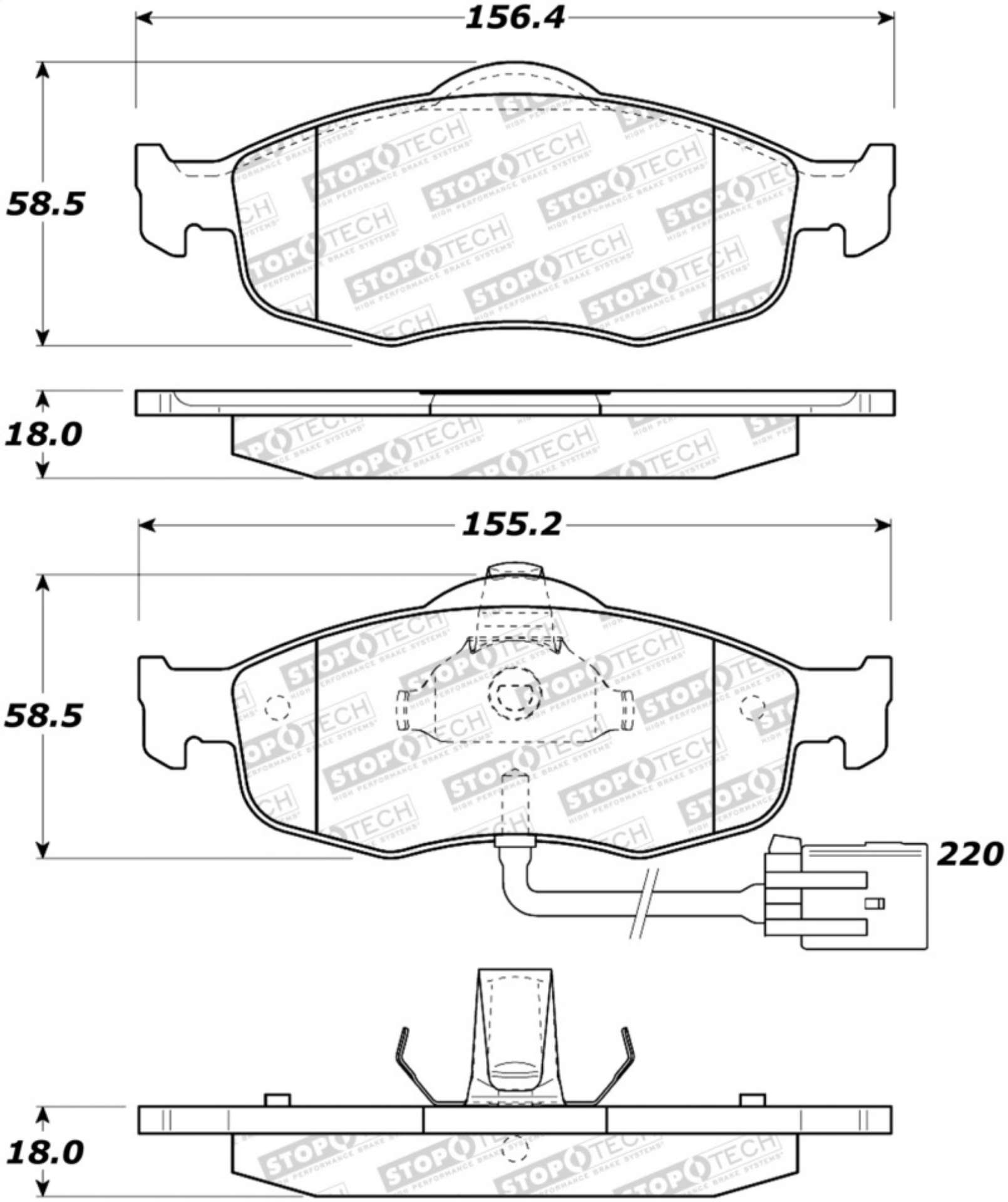 Picture of StopTech Street Brake Pads
