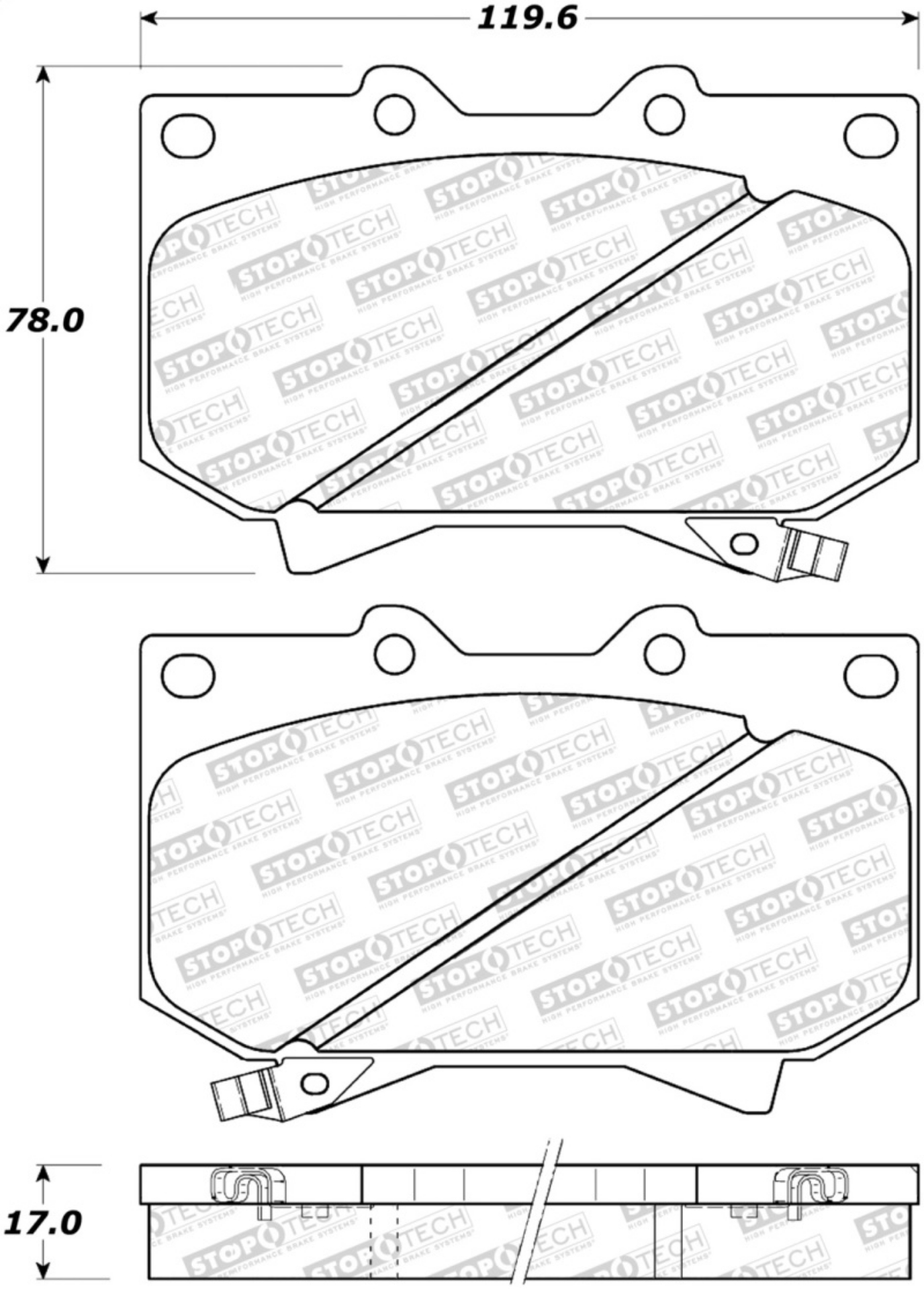 Picture of StopTech Street Brake Pads