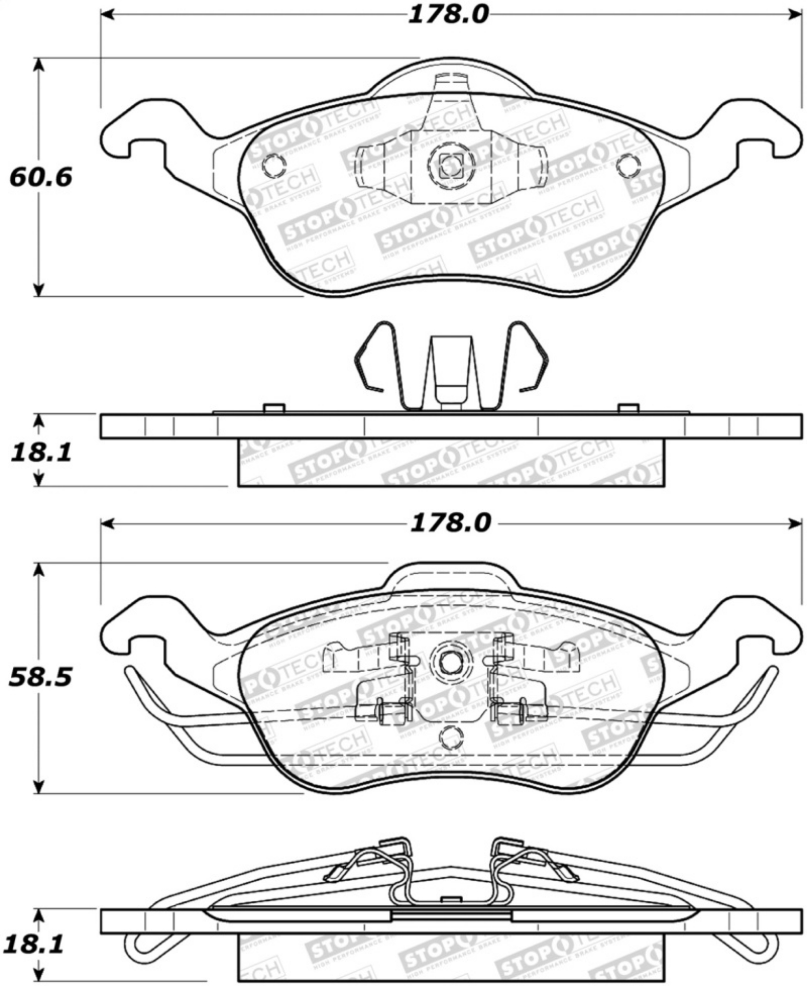 Picture of StopTech Street Brake Pads
