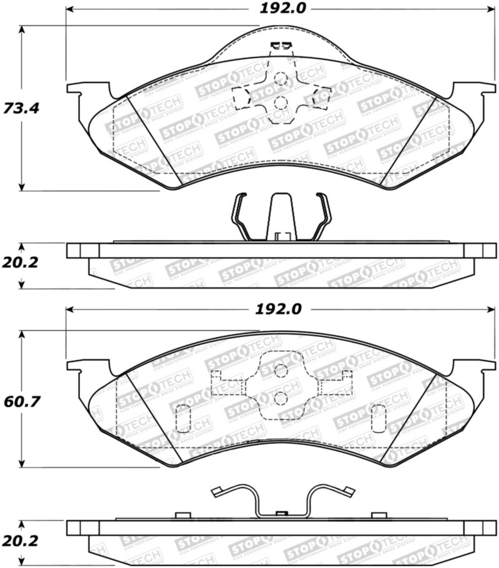 Picture of StopTech Street Brake Pads
