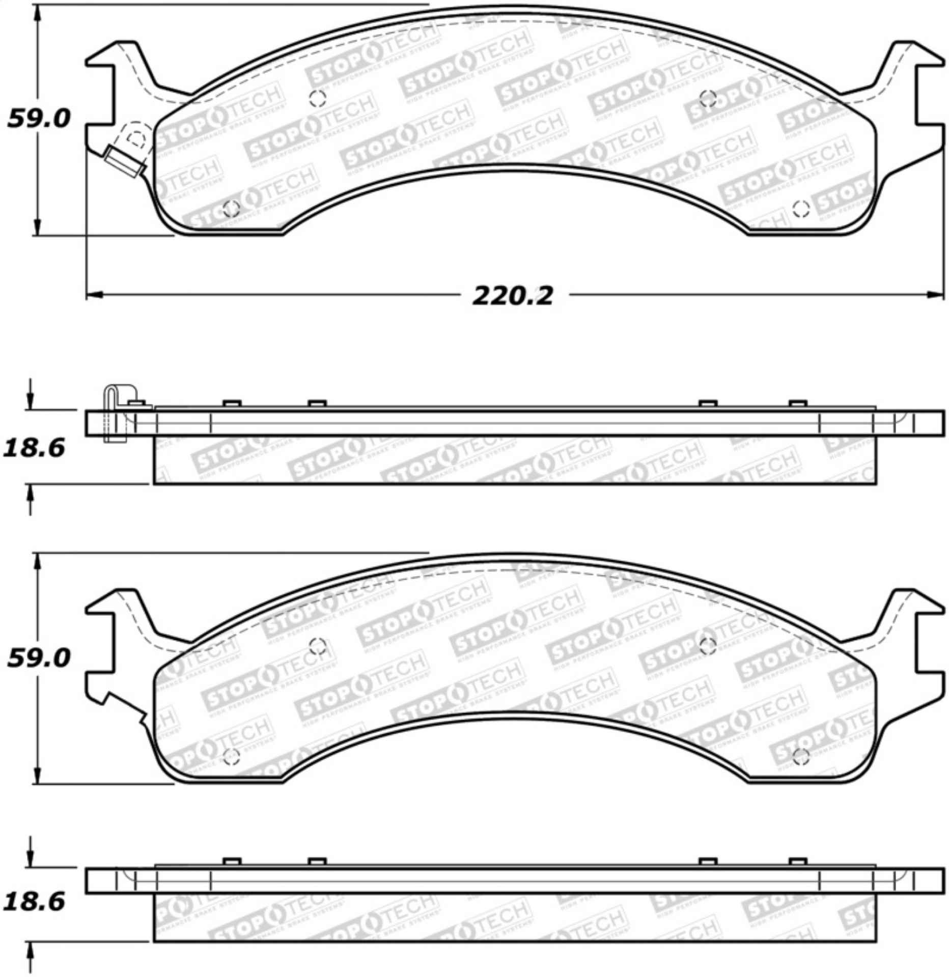 Picture of StopTech Street Brake Pads