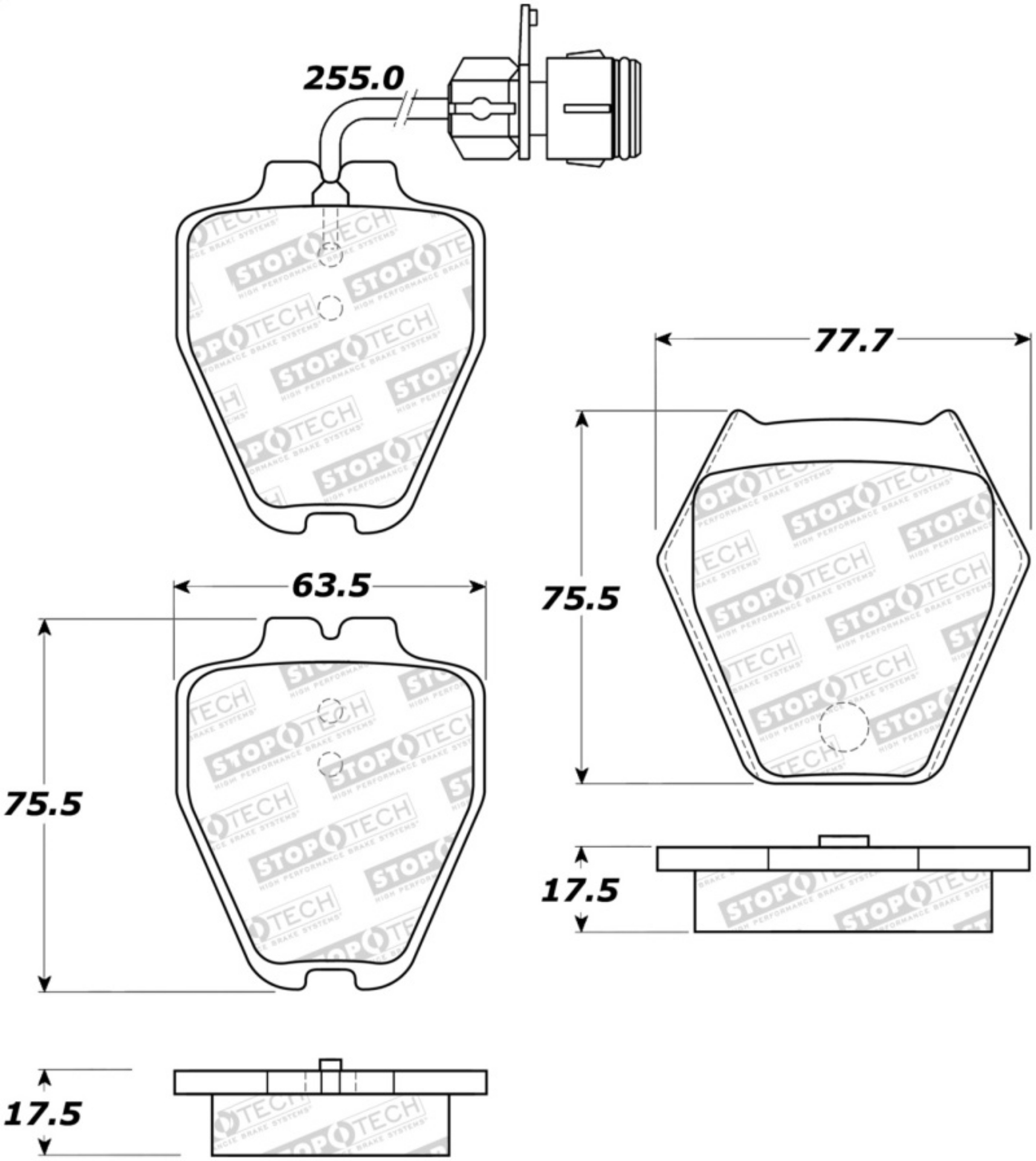 Picture of StopTech Street Brake Pads
