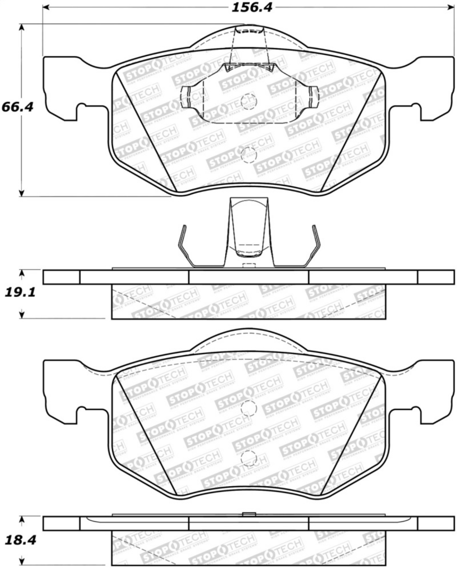 Picture of StopTech Street Brake Pads