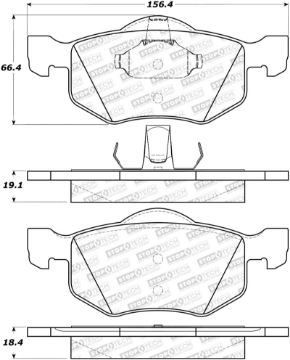 Picture of StopTech Street Brake Pads