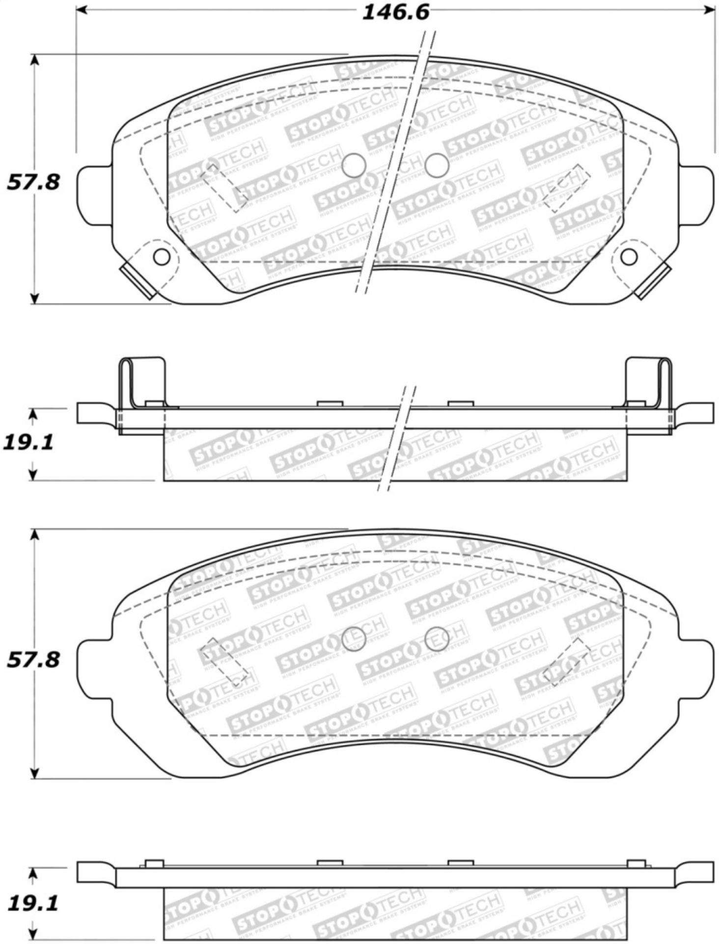 Picture of StopTech Street Brake Pads