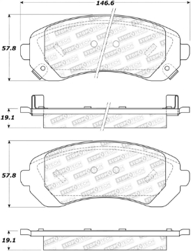 Picture of StopTech Street Brake Pads