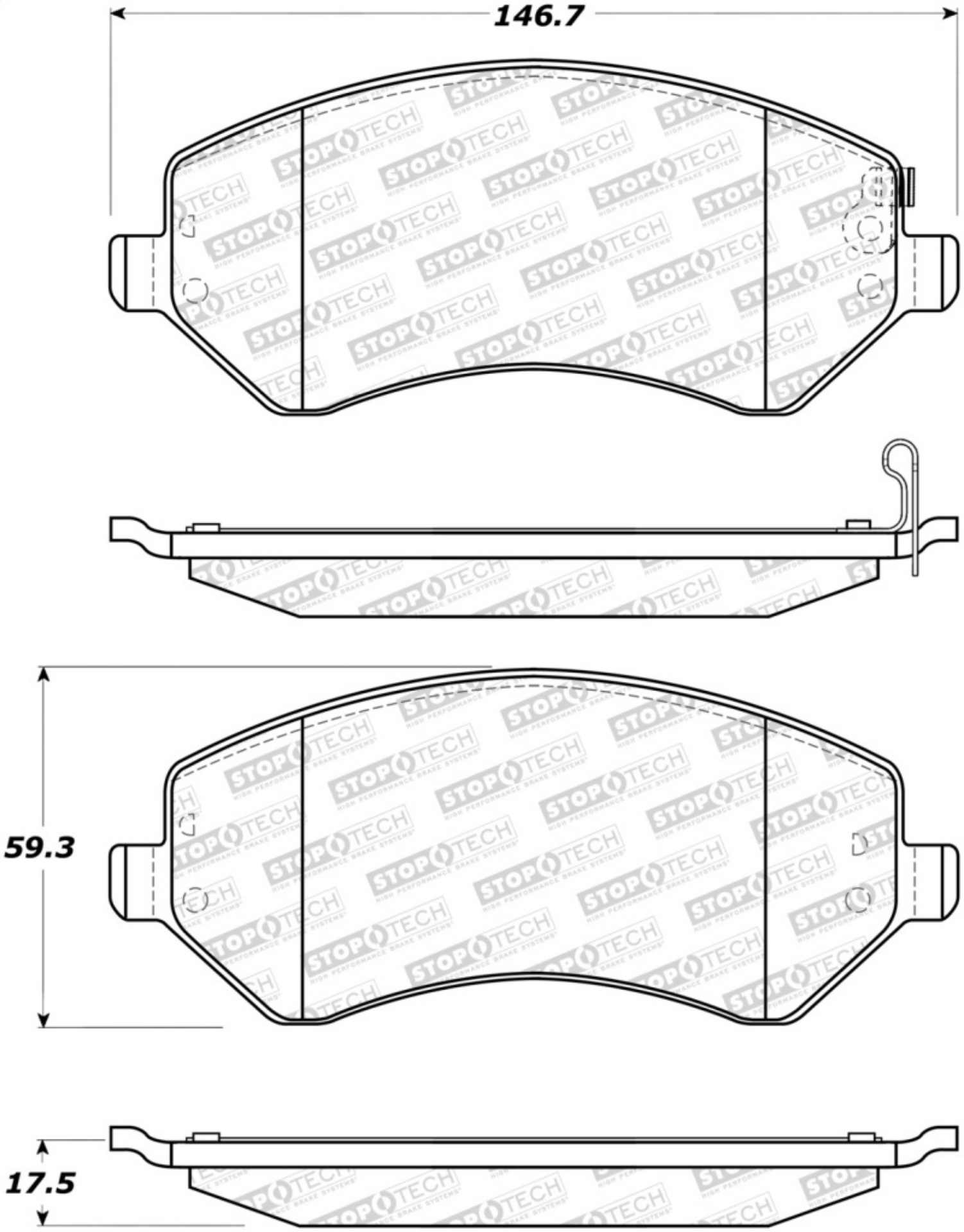Picture of StopTech Street Brake Pads