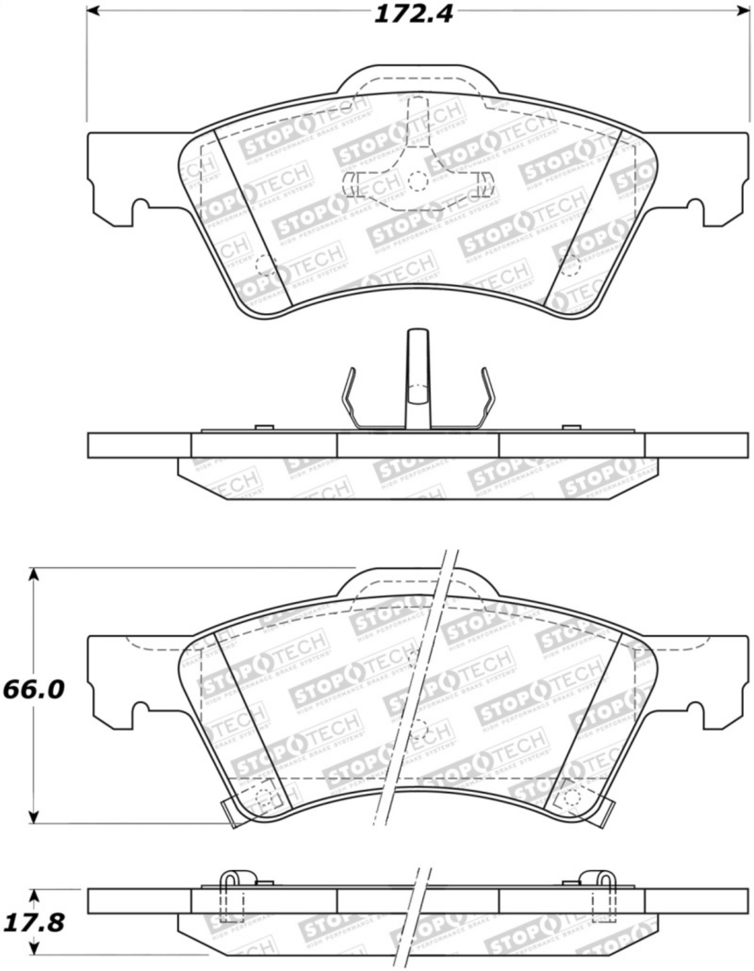 Picture of StopTech Street Brake Pads