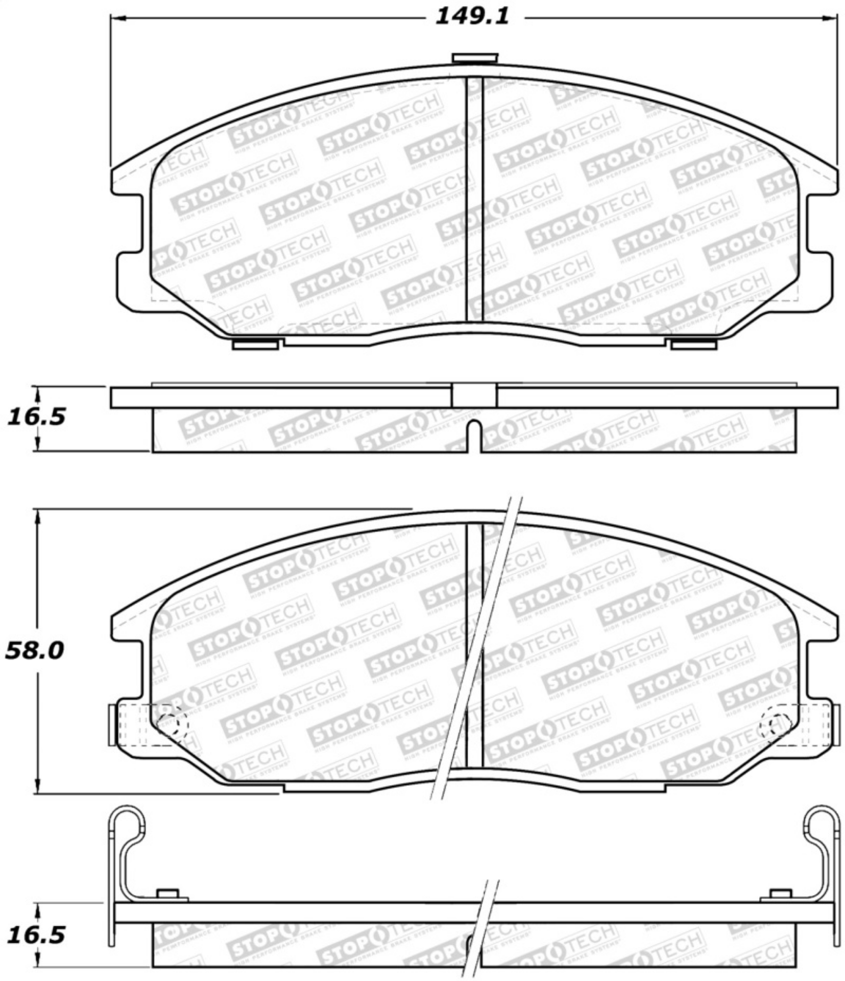 Picture of StopTech Street Brake Pads