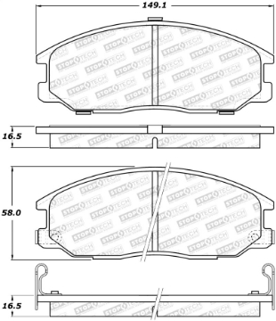 Picture of StopTech Street Brake Pads
