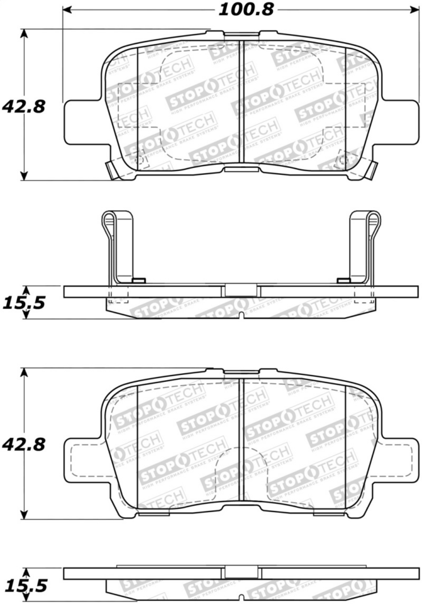 Picture of StopTech Street Brake Pads